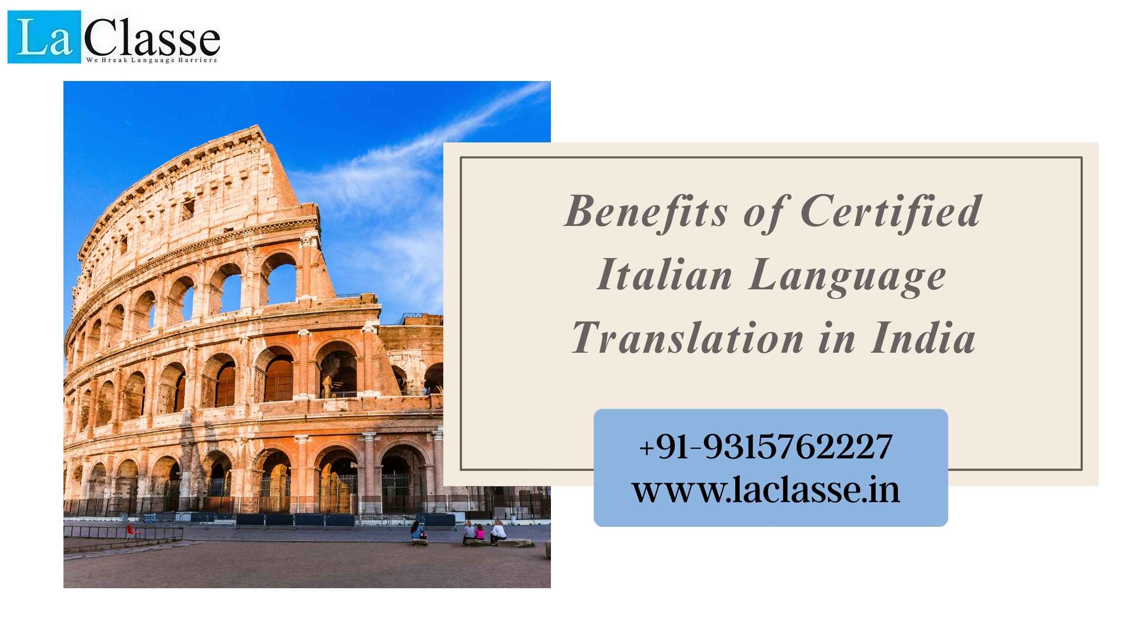 Benefits of Certified Italian Language Translation in India